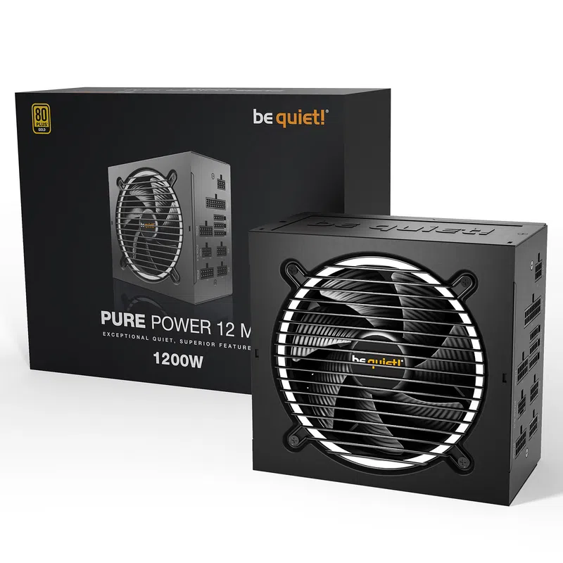 Alimentation 1200W Pure Power 12M 80+Gold Bequiet!