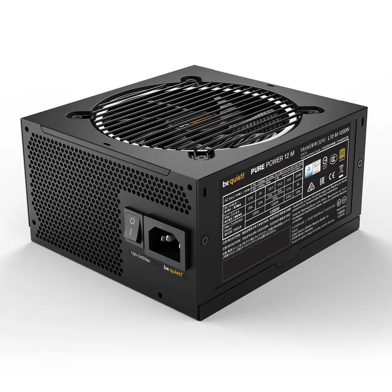 Alimentation 1000W Pure Power 12M 80+Gold Bequiet!